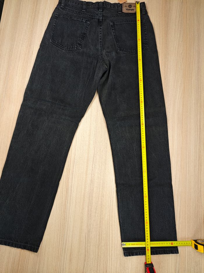 Jeans wrangler homme noir taille w34 X 34 /44fr coupe droite premium w032 - photo numéro 5