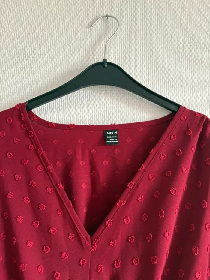 Robe manches longues rouge - photo numéro 4