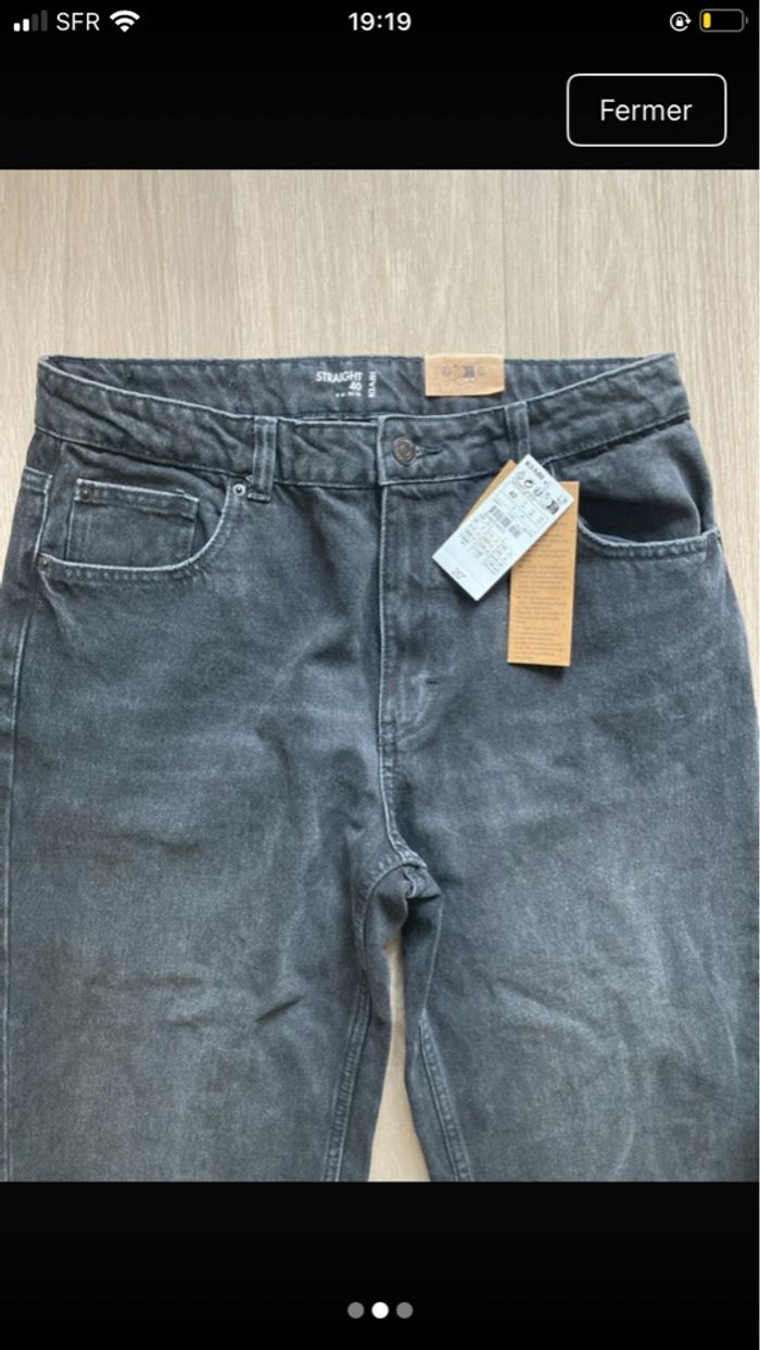 Jeans droit femme Kiabi neuf avec étiquette taille 40 - photo numéro 3