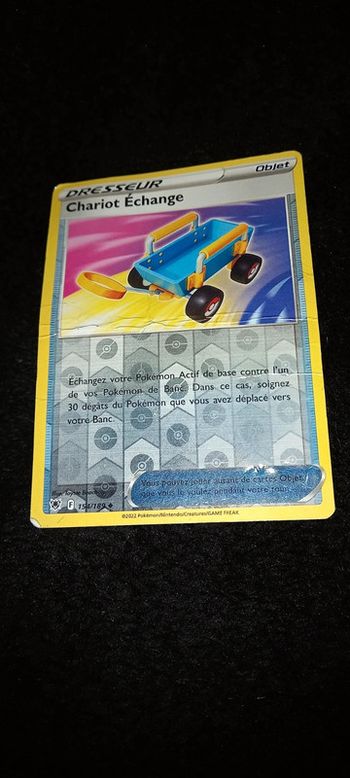 Carte pokémon chariot échange