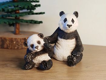 Schleich panda et son bébé Figurine Animal de la savane
