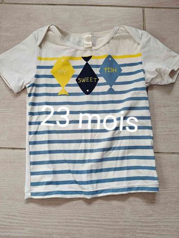 Tee-shirt piscine obaibi 23 mois 