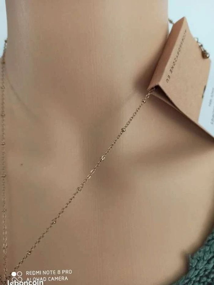 collier  doré pendentif oeil  femme fantaisie - photo numéro 6