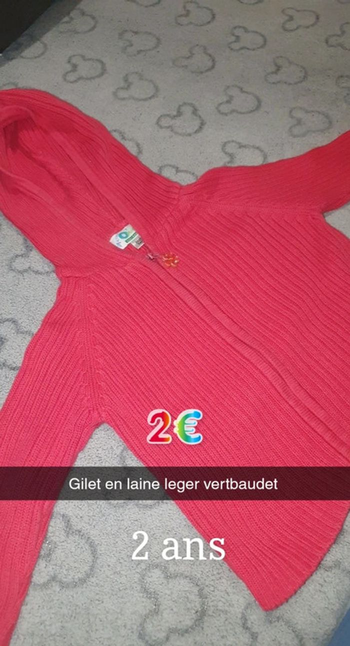 Gilet vertbaudet fille