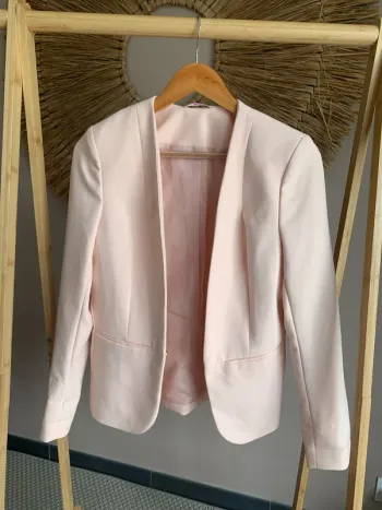 Blazer rose clair Camaïeu