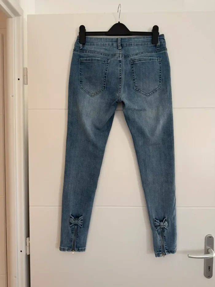 Jean skinny M slim pantalon neuf Pants pantalones pantaloni Hosen Broek Calças denim femme - photo numéro 3