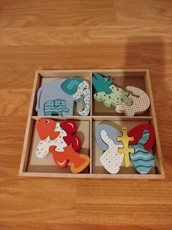 Puzzles en bois animaux