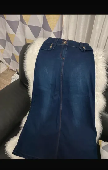 Jupe longue en jean