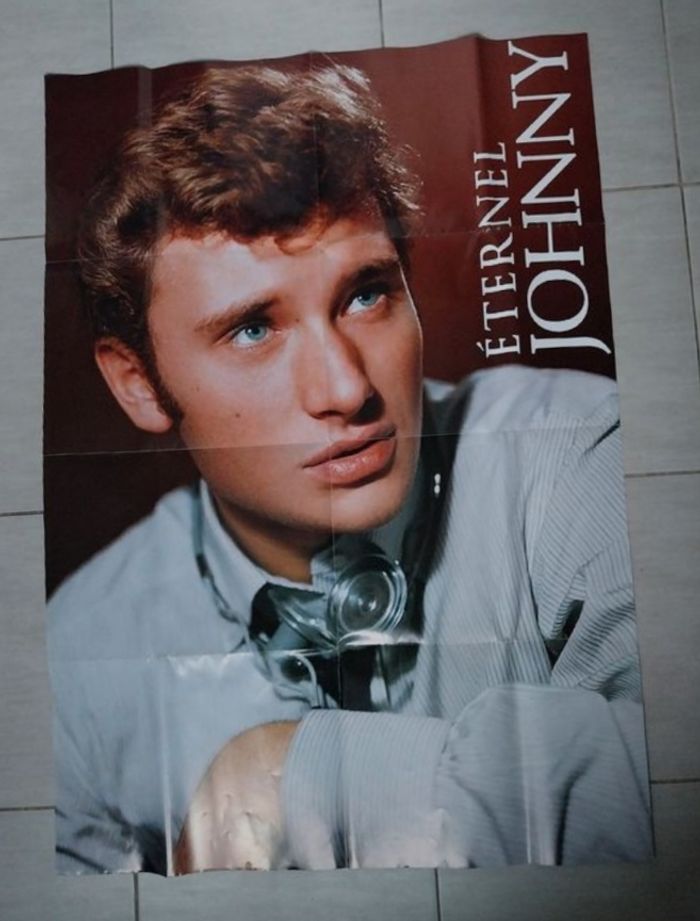 Grand poster de Jonnhy Hallyday
