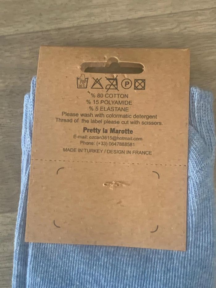 Chaussettes Peintre Parisien Bleu collection - photo numéro 3