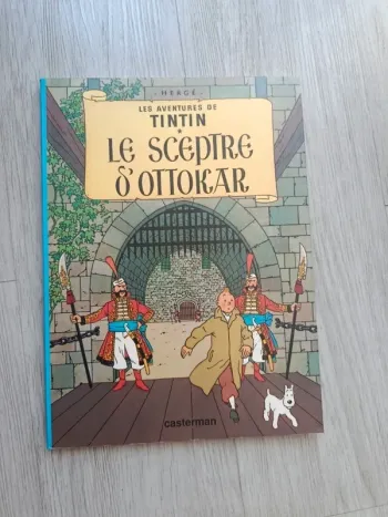 Bande dessinée souple les aventures de tintin le septre d'Ottakar