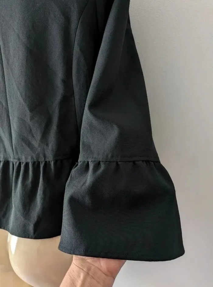 Veste d'été noire - créateur japonais Earthy mode sophisticated - taille M - photo numéro 4