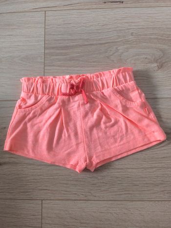 Short orange fluo Obaïbi - Taille 12 mois - 74cm