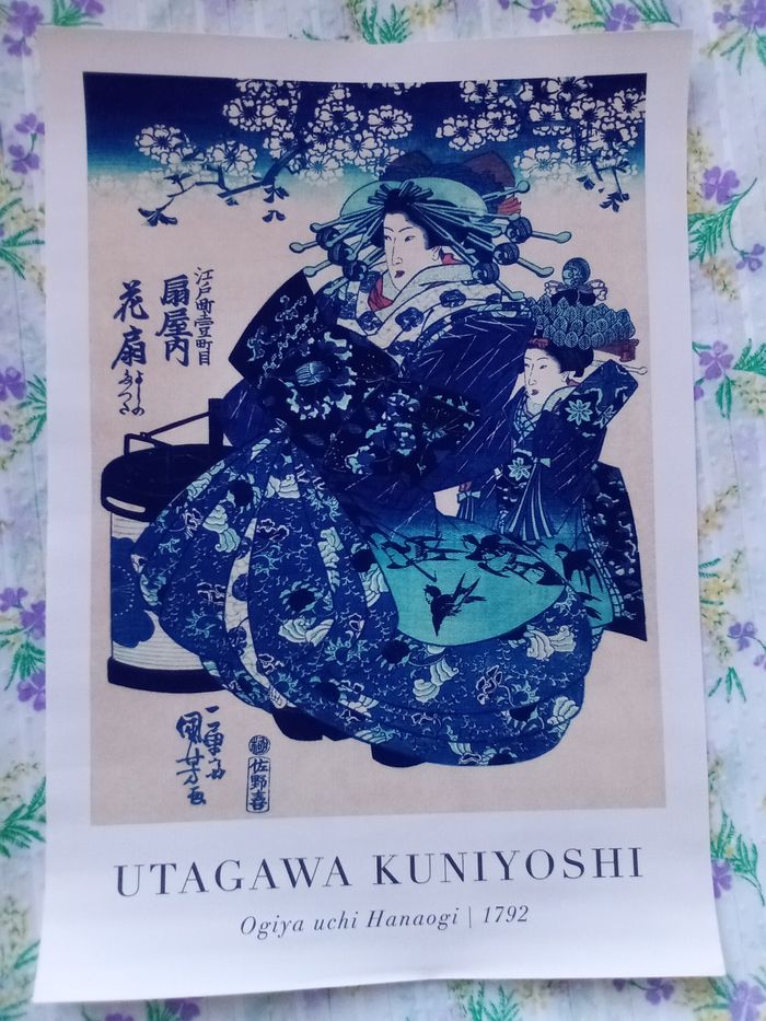 AFFICHE POSTER TOILE A4 PORTRAIT JAPON