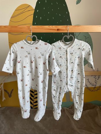 Lot de 2 pyjamas velours tachés