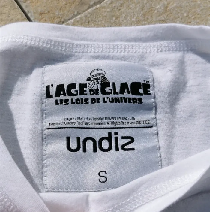 Tee-shirt l'âge de glace undiz taille S - photo numéro 3