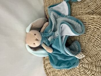 Doudou plat lapin bleu - Baby Bunny Baby Rug Bukowski
