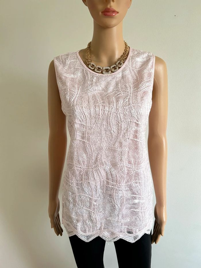 Haut rose neuf sans manches Lizabella taille UK 10 (valeur 90€)