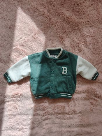 Sweat-shirt - Veste - Bombers - Teddy - Taille 3 mois de la marque Tape à l'oeil - Très bon état 