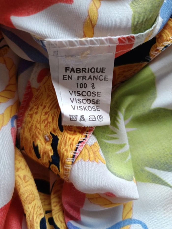 Chemise vintage t.44/46 100% viscose - photo numéro 6
