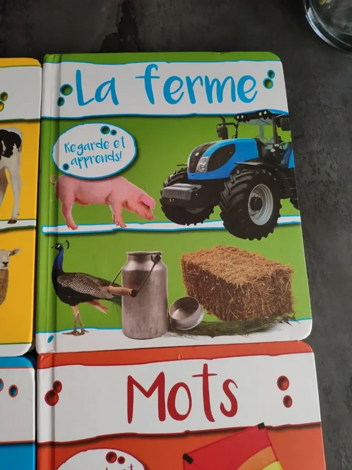 Collection de 4 livres animaux, mots la ferme et compter - photo numéro 3
