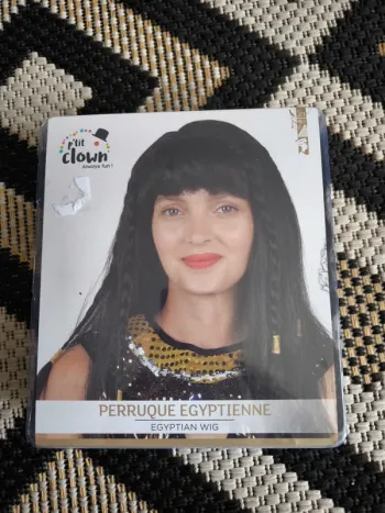 Perruque Égyptienne – P'tit Clown – Neuve en boîte