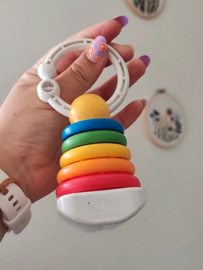 Hochet Fisher Price en forme de tour à anneaux - photo numéro 6