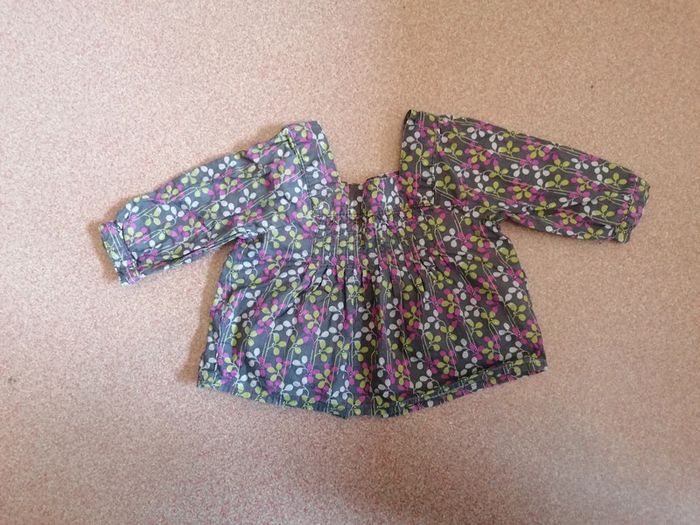 Chemise manches longues fleurs - photo numéro 2