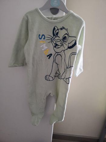 Dors bien velours Simba 12 mois (74 cm) Disney