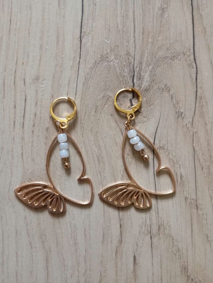 Boucles d'oreilles dorées