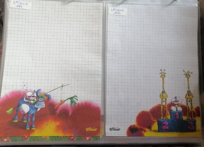 Lot(2)a personnaliser feuille diddl A5 rare - photo numéro 2