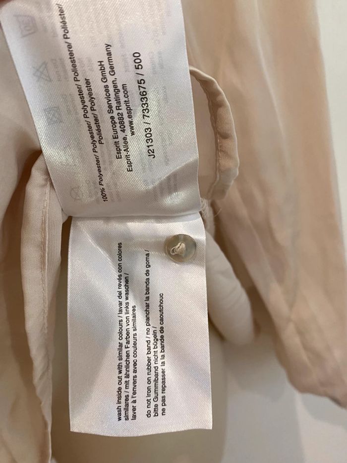 Blouse esprit taille 40 beige crème - photo numéro 18