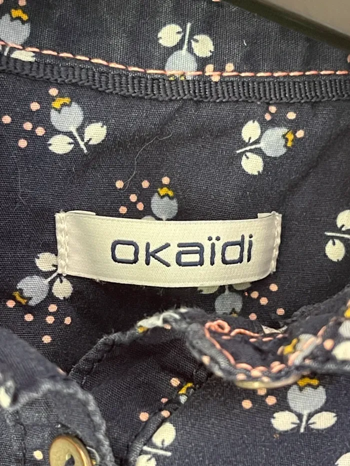 Robe chemisier 4 ans fleuri - photo numéro 2