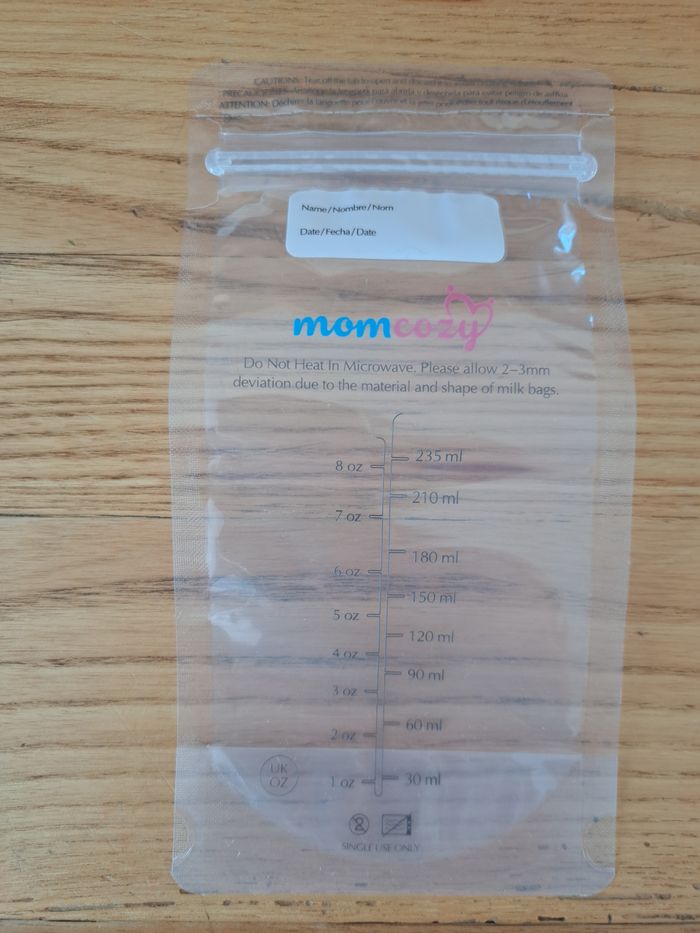 Sachets De Conservation Lait Maternel 250 Ml - Lot De 10, Fermeture Double Zip, Pour Congélation