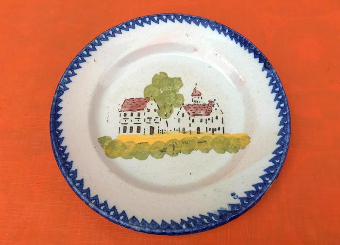 Faïence de Charolles (Saône-Et-Loire) Ancienne assiette plate - photo numéro 4