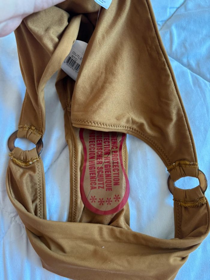 Bas de maillot de bain bikini marron vert Penti taille M/38 neuf - photo numéro 4