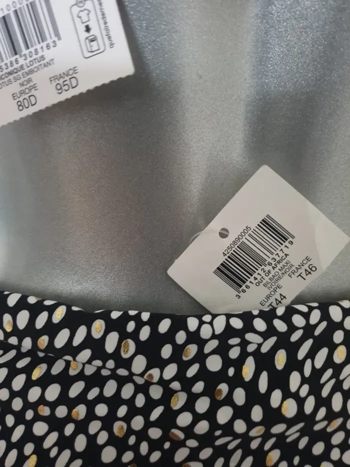 Maillot de bain noir depareillé T46/95D - photo numéro 3