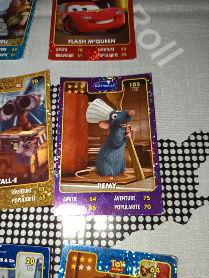 Lot de 9 Cartes brillantes à collectionner Auchan - Héros Disney Pixar - photo numéro 6