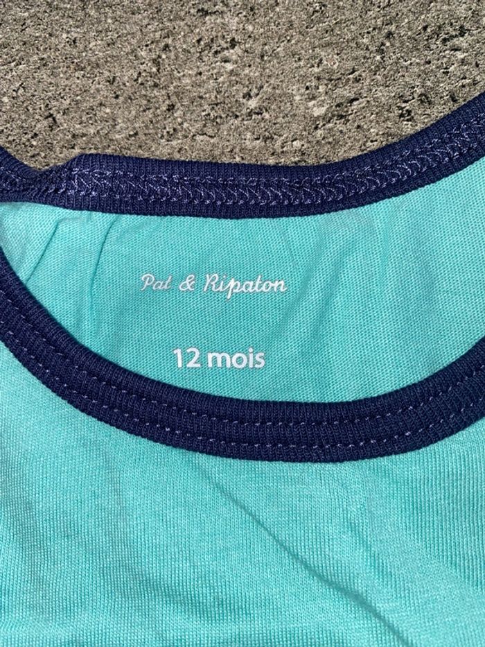 Débardeur turquoise 12 mois - photo numéro 3