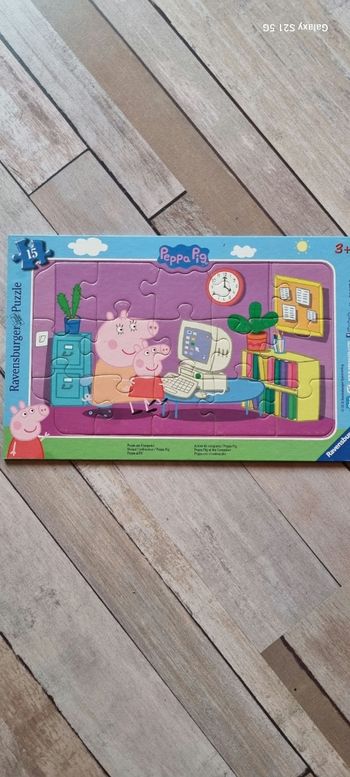 Puzzle 15 pièces peppa pig