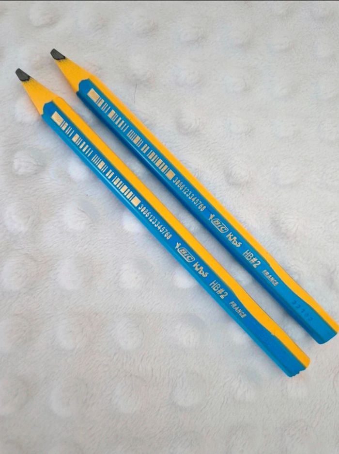 Lot de 2 crayons de papier d'apprentissage