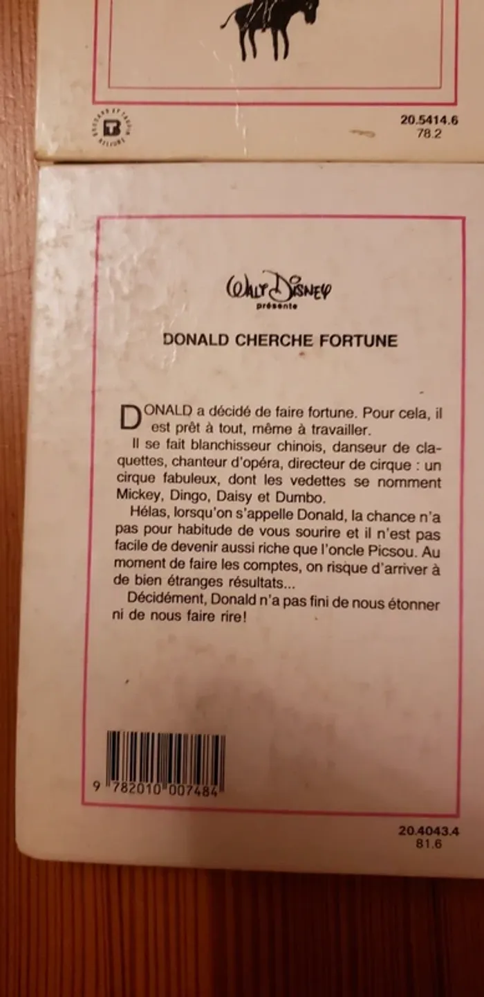 Lot de 2 livres bibliothèque rose Donald Walt Disney - photo numéro 4