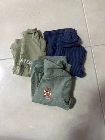 Lot de 3 pulls col roulé bébé garçon 18 mois 