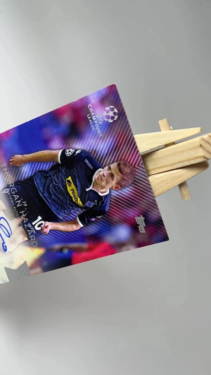 2015-16 Topps UCL Showcase Auto Green /150 Thorgan Hazard #CLA-TH Auto - photo numéro 3