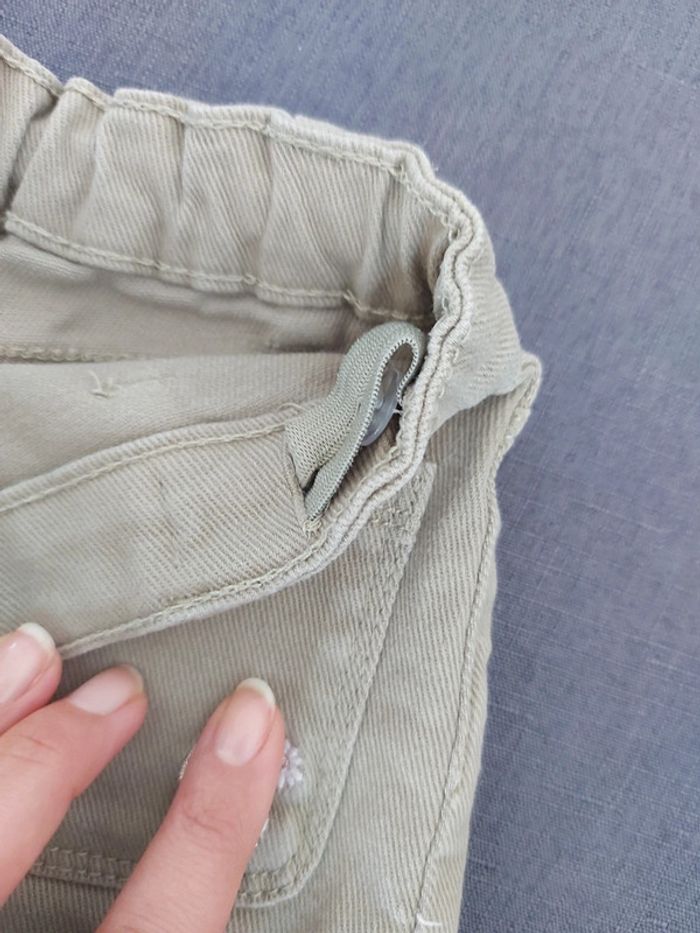 Short jeans Kaki Vertbaudet 6 ans - photo numéro 8
