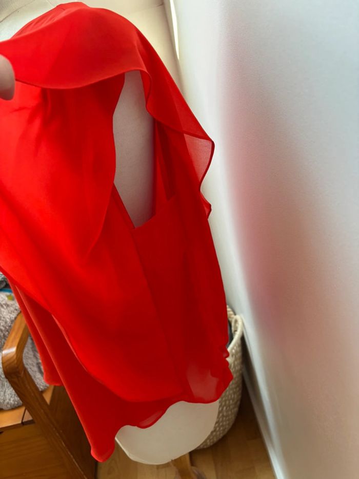 Sublime blouse volantée - Sisley - M - photo numéro 5
