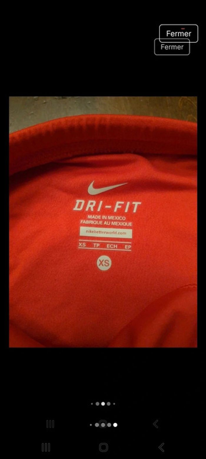 Short de course Nike rouge femme XS neuf - photo numéro 13
