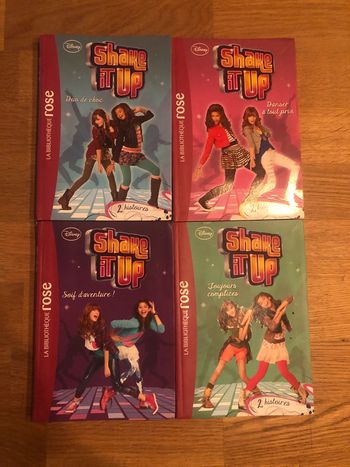 Lot de 4 livres Shake it up bibliothèque rose