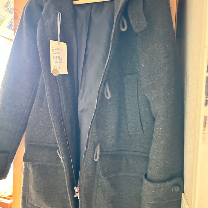 Manteau avec capuche gris - photo numéro 3