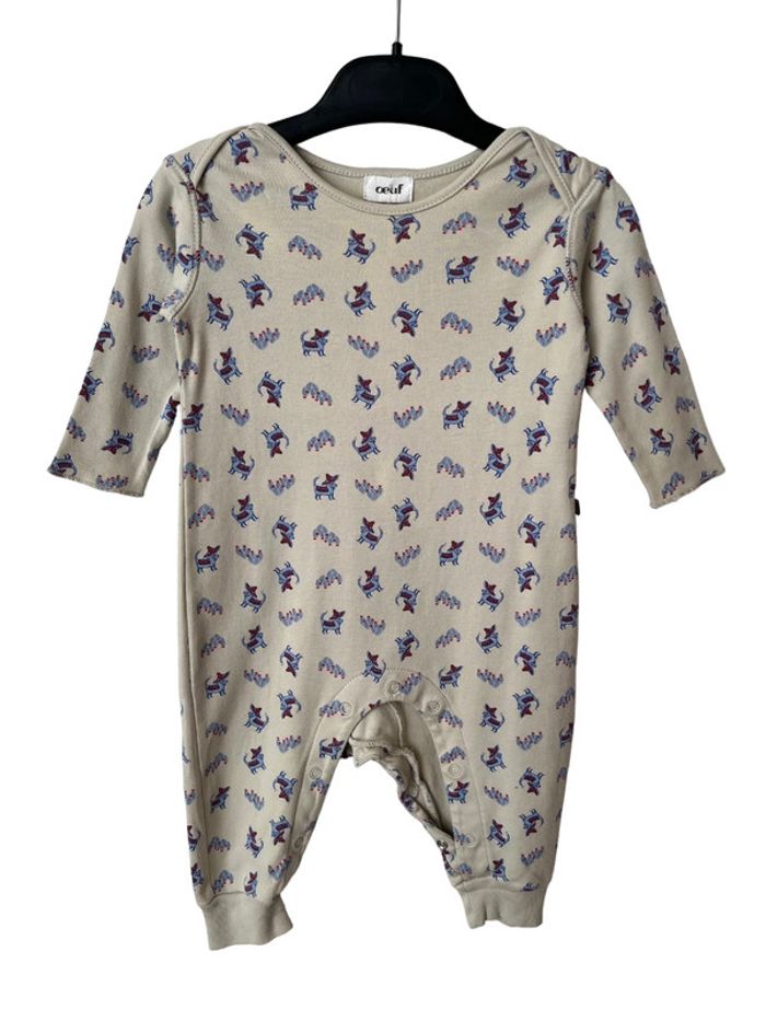 Pyjama sans pieds / Combinaison 100% coton bio - Oeuf NYC 6-9 mois - photo numéro 2